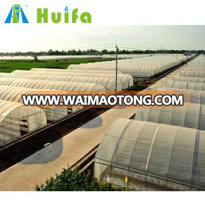 Single span agricultural plastic film greenhouse for sale