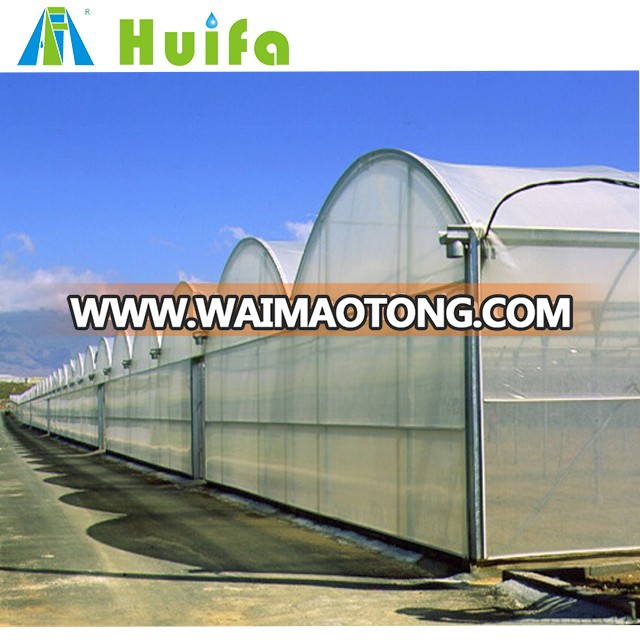 Custom wholesale promotional plastic film multi span greenhouse